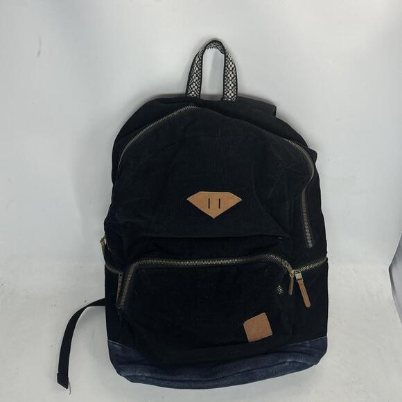 Diamond Supply Co. Corduroy Jean Black Backpack Skate Bag Hershel Vaschy - Picture 2 of 9